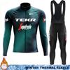TEKR Man Cycling Maillot Winter Thermal Fleece Clothing Bicycle Clothes Jersey Men 2026 Bib Road Jackets Set Sportswear Cycle