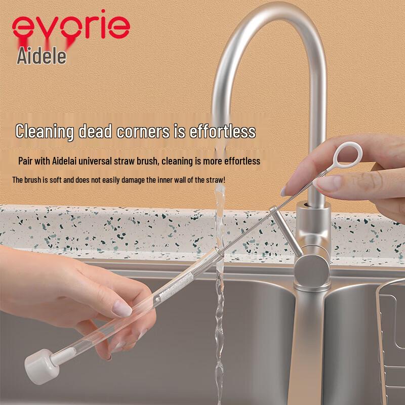 evorie Wide Mouth Straw Nipple Set
