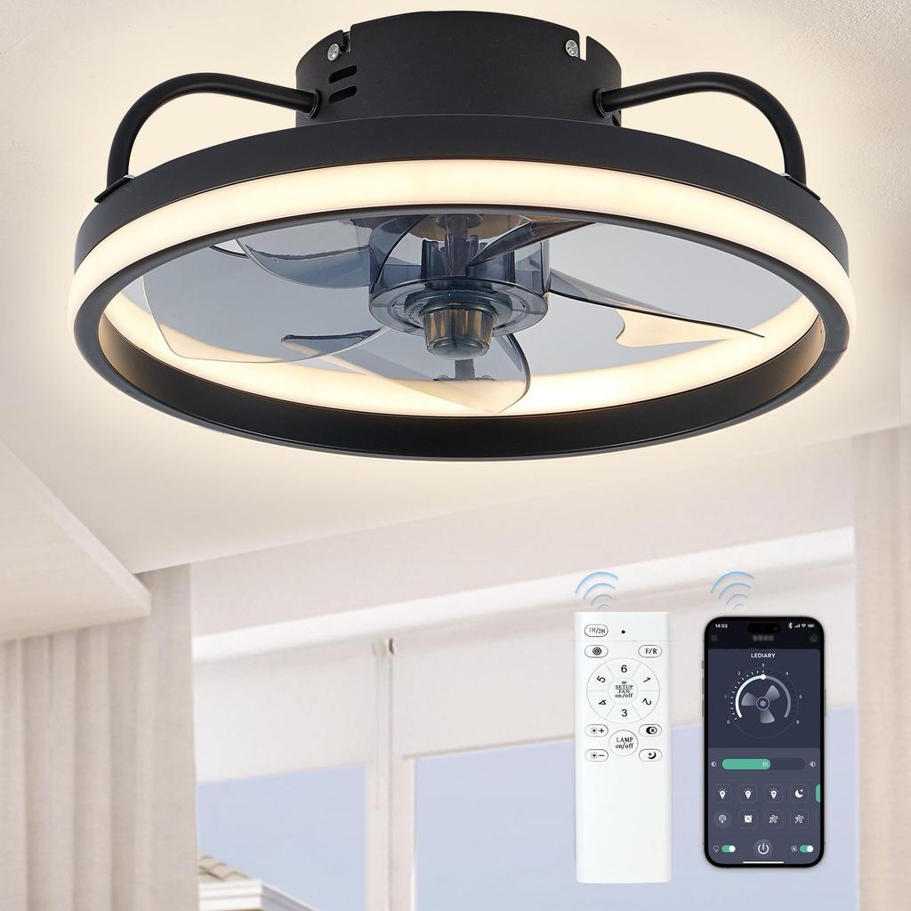 Retro Industrial Ceiling Fan Lamp with Inverter LED - Simple Cross-Border Iron Design for Restaurants