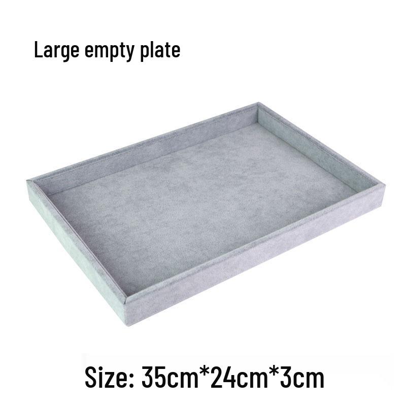 Zestaw biżuterii z lodowego aksamitu: Taca, Rama, Manekin, Przechowywanie naszyjników i bransoletek