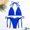 Women's Bikini Split Swimwear Sexy Color With Chest Cushion Without Steel Bracket