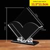 Acrylic Heart Design Tissue Box