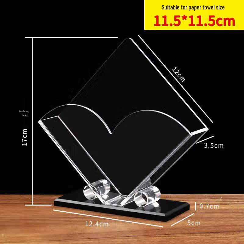 

Acrylic Heart Design Tissue Box