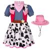 Costume da Cowboy Western per Bambini Set di Abbigliamento da Cowboy per Halloween per Feste, Spettacoli e Cosplay