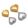 5Pcs Stainless Steel Hollow Heart Pendant for Couple Sweet Love Colgantes Dijes Para Bisutería Jewelry Finding Earrings Making