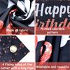 Trgowaul Happy Birthday Banner Backdrop - Red Black Birthday Party Decorations, Birthday Party Supplies Kids Men Women, Bday Gifts Sign Photo Booth