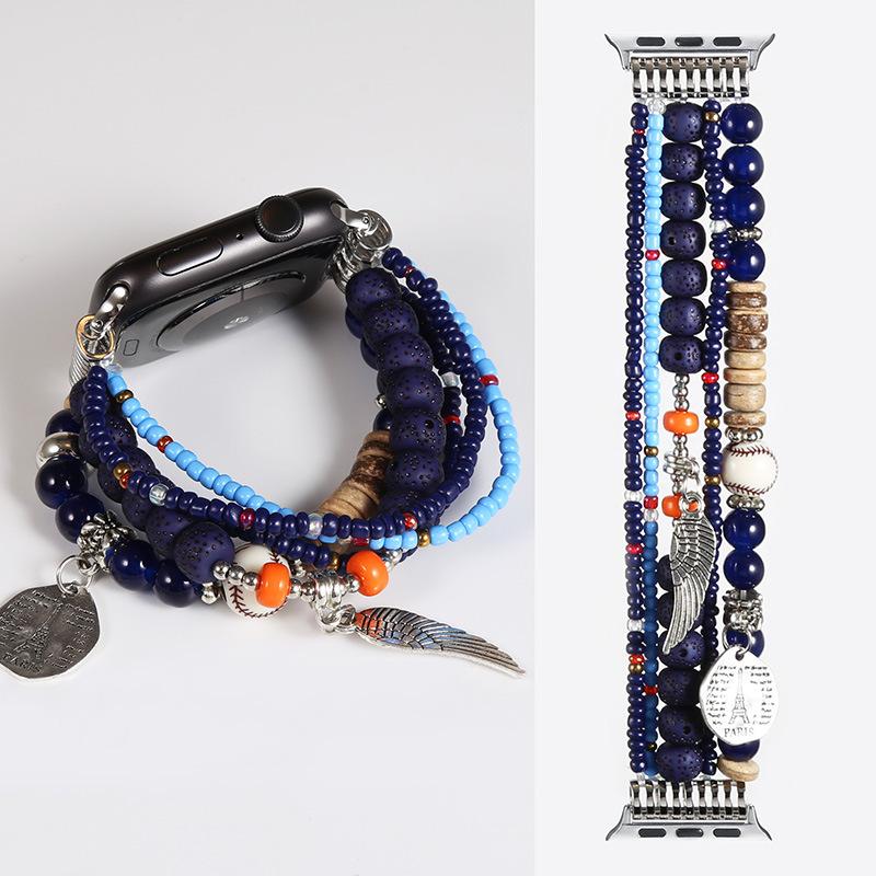 

Богемський ремінець для Apple Watch Band 41mm 40mm 38mm 44mm 45mm 49mm 42mm Jewelry Resin Bracelet iwatch Ultra Series 7 6 5 4 3 Se 8 For 49mm-45mm-44mm-42mm