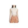 Sportswear Collection Solid Logo Polo Crop Vest Women Tops Light-Oregon-Brown FB8343-104