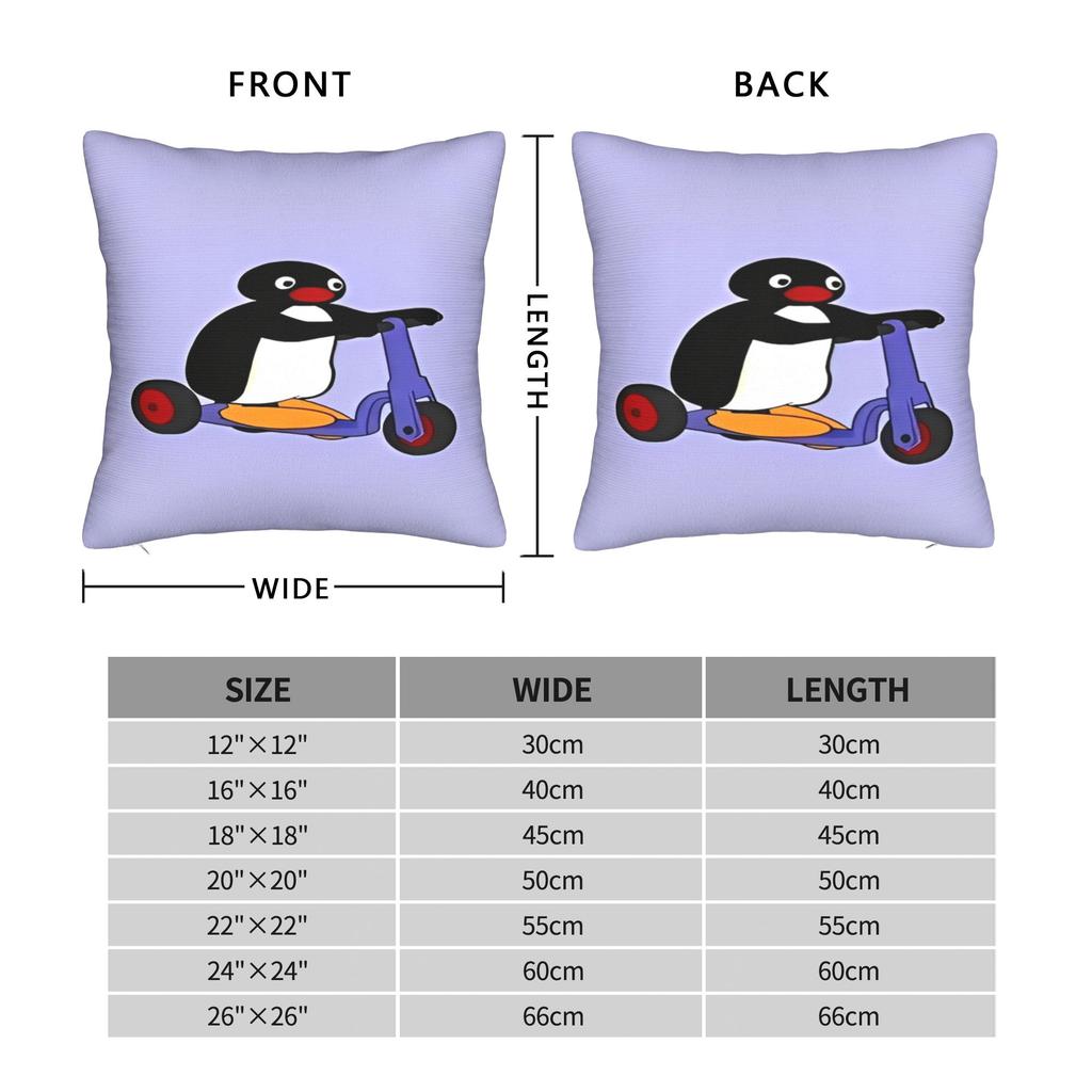 Pingus Pillowcases  Funny Pillow Case For Sofa Car Home Decor Square Pillow Cover
