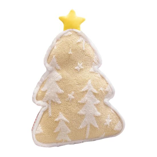 Christmas Tree Plush Throw Pillow Lovely Soft Stuffed Toy Cozy Sofa Cushion Warm Winter Gift Home Holiday Decoration B светло-желтого