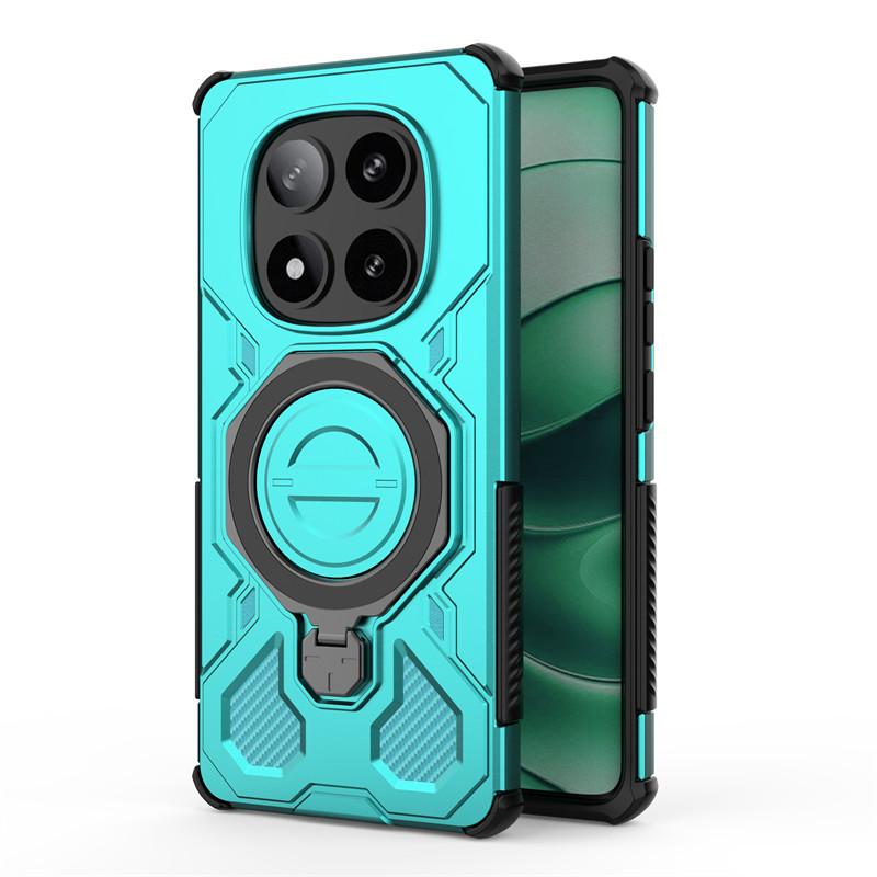 

Luxury Magnetic Armor Case For Xiaomi Poco X7 Cases Xiaomi Poco X7 X7 Pro Cover Magsafe Wireless Charging Cover Xiaomi Poco X7 Poco x7 pro зелёный