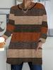 Automne Hiver 2025 Nouveaux Tops Femme Grande Taille, Motif Rétro Impression 3D Mode Col Ras du Cou Manches Longues T-Shirts