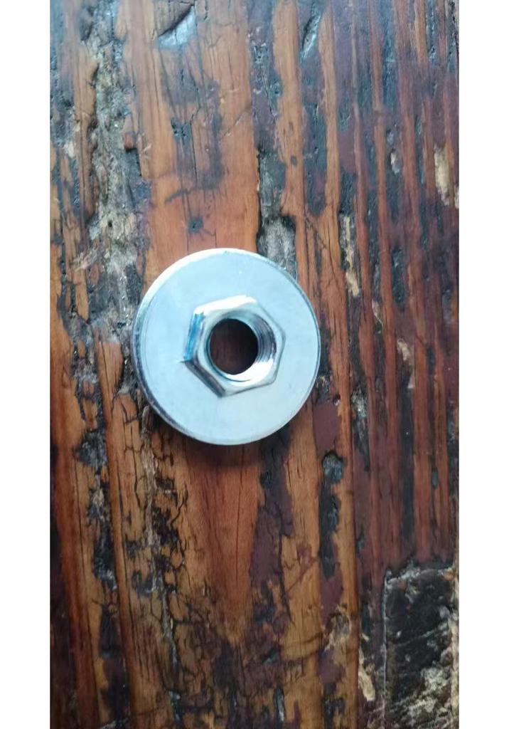 Hexagonal M10 Angle Grinder Backing Pad - 100 Type, Four-Hole, Integrated Accessory