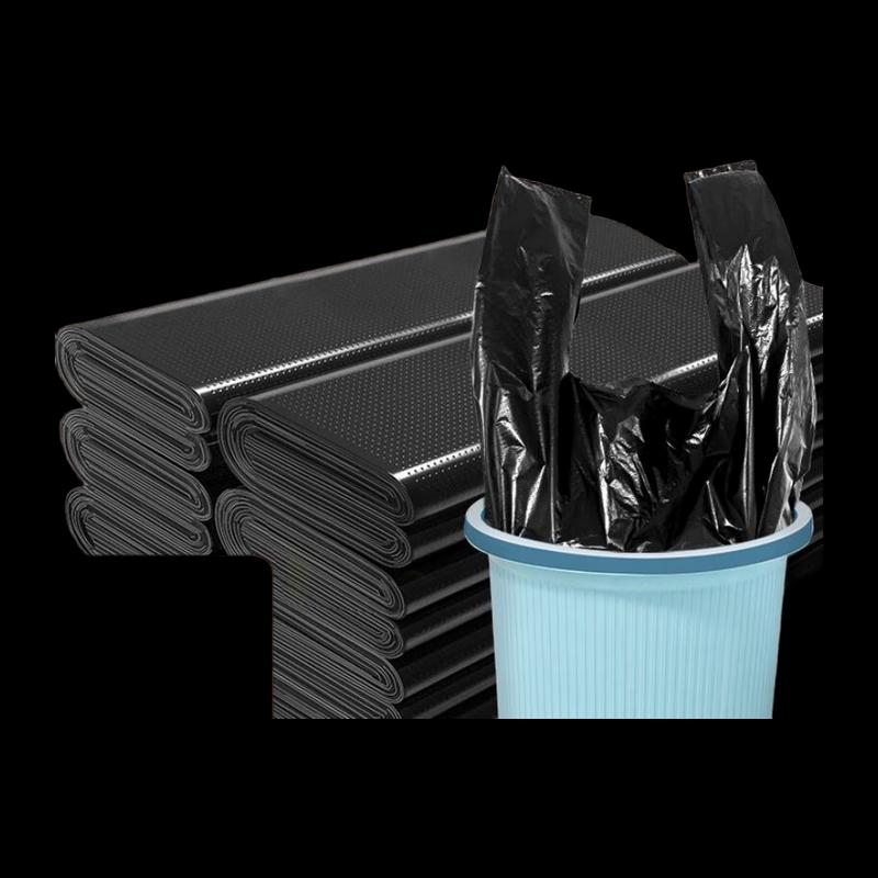 Household Black Vest-Style Drawstring Garbage Bags