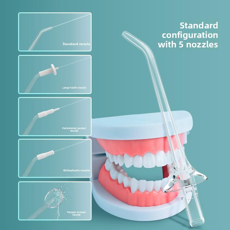 Multifunctional large-screen electric tooth flusher, household dental beauty instrument, portable water dental floss with DIY oral cleaning