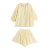 beautiful small suit women's new casual temperament loose feeling wear sunscreen shirt shorts two-piece set
