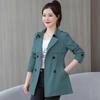 February & August 2025 Women's Short Trench Coat - Stylish, Slimming, Petite Mid-Length for Spring