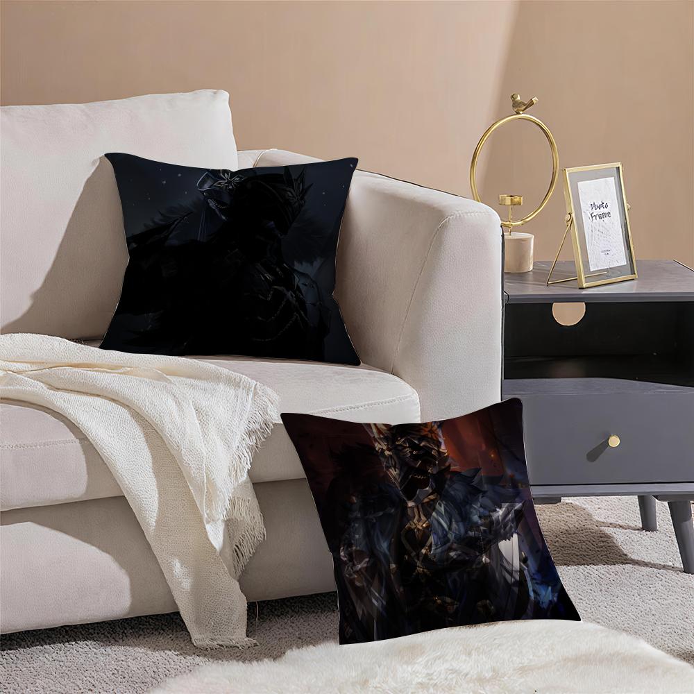 Game G-Genshin Impact Capitano Thrain Pillow Case Pattern Printed Pillowcase For Living Room Sofa Cushion Cover & Bedroom Decor