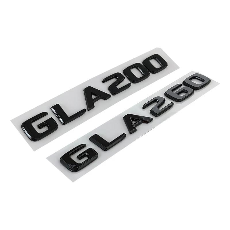 ABS Black Chrome Car Letters Rear Trunk Badge For Mercedes Benz GLA200 X156 H247 Emblem Logo Sticker Lettering Accessories