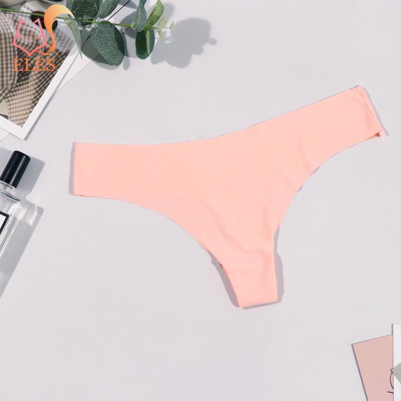 S-XL Ledově hedvábné kalhotky pro ženy s nízkým pasem, jednobarevné spodní prádlo, prodyšné a pohodlné bavlněné tanga