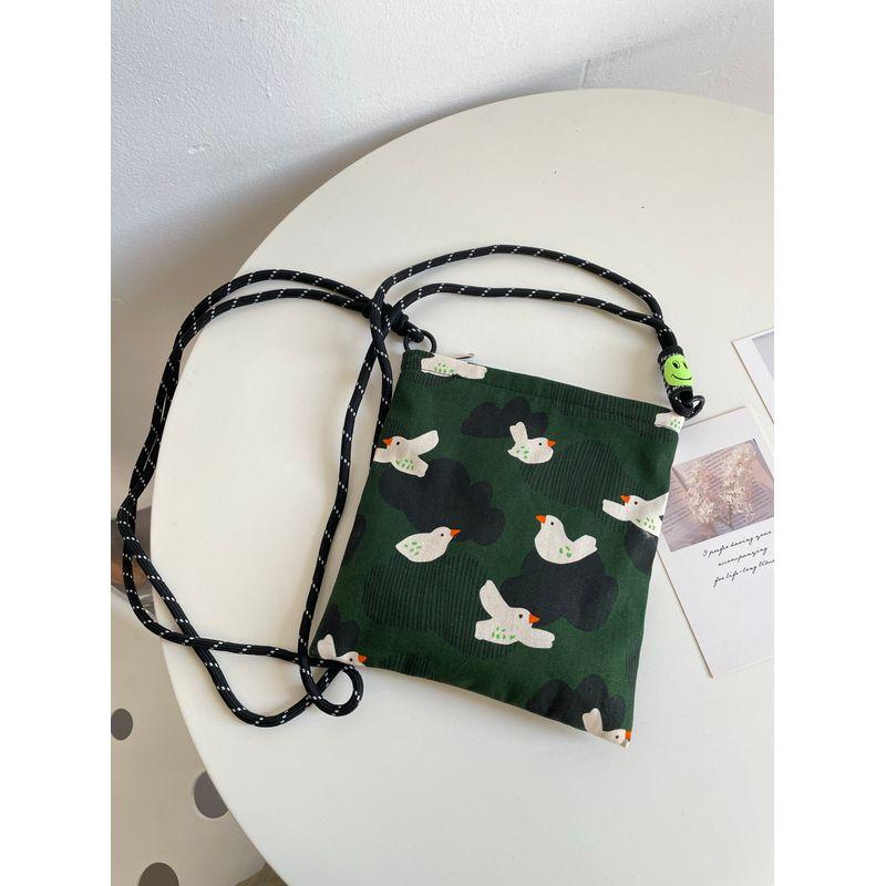 

Retro Fall and Winter New Style in Dark Green Cute Storage Mobile Phone Bag Zipper