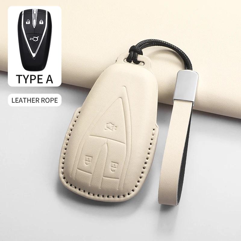 For Changan Deepal S7 SL03 2023 2024 Control Protect Cover Durable Accessories PU Leather Car Key Case Cover