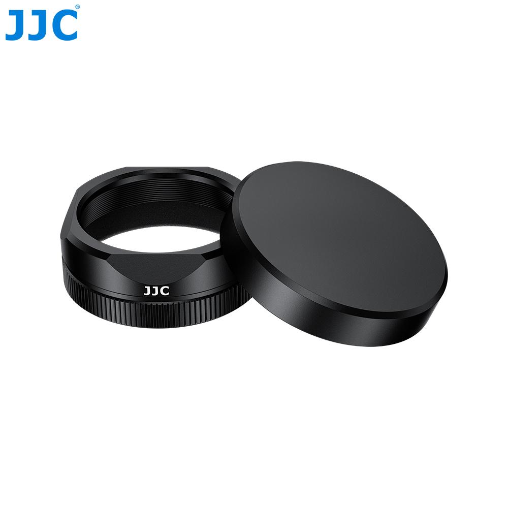 

JJC Metal Lens Hood with Lens Cap Cover for Fujifilm X Half X-HF1 Camera Lens Hood Lens Shade Compatible with JJC F-XHFUV Filter чёрный