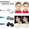 Jawline Exerciser for Man and Woman - 3 Resistance Levels BPA Free Silicone Jaw Trainer & Shaper - Gum Tablets 6-pack