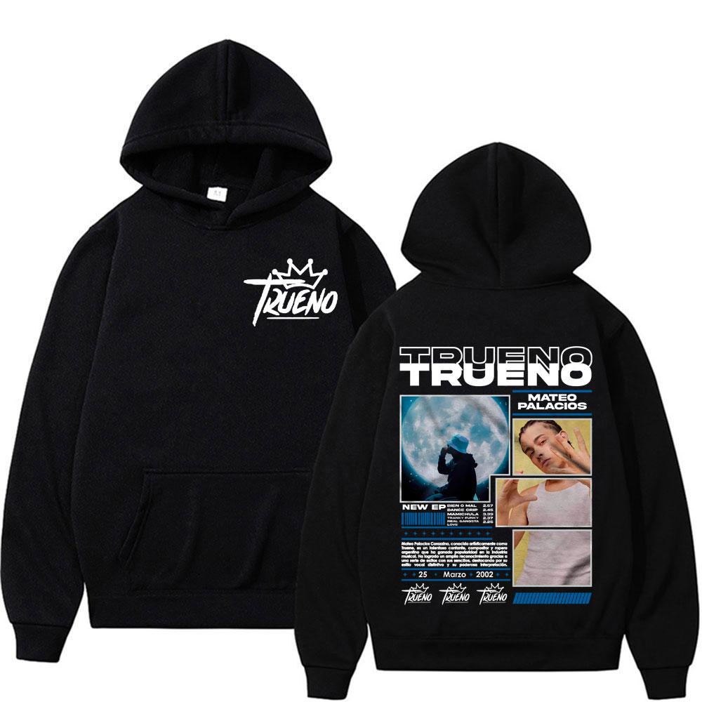 Rapper Trueno Album Cover Hoodie Male Harajuku Hip Hop Punk Rock Hoodies Men Women High Quality Fashion Casual Fleece Sweatshirt