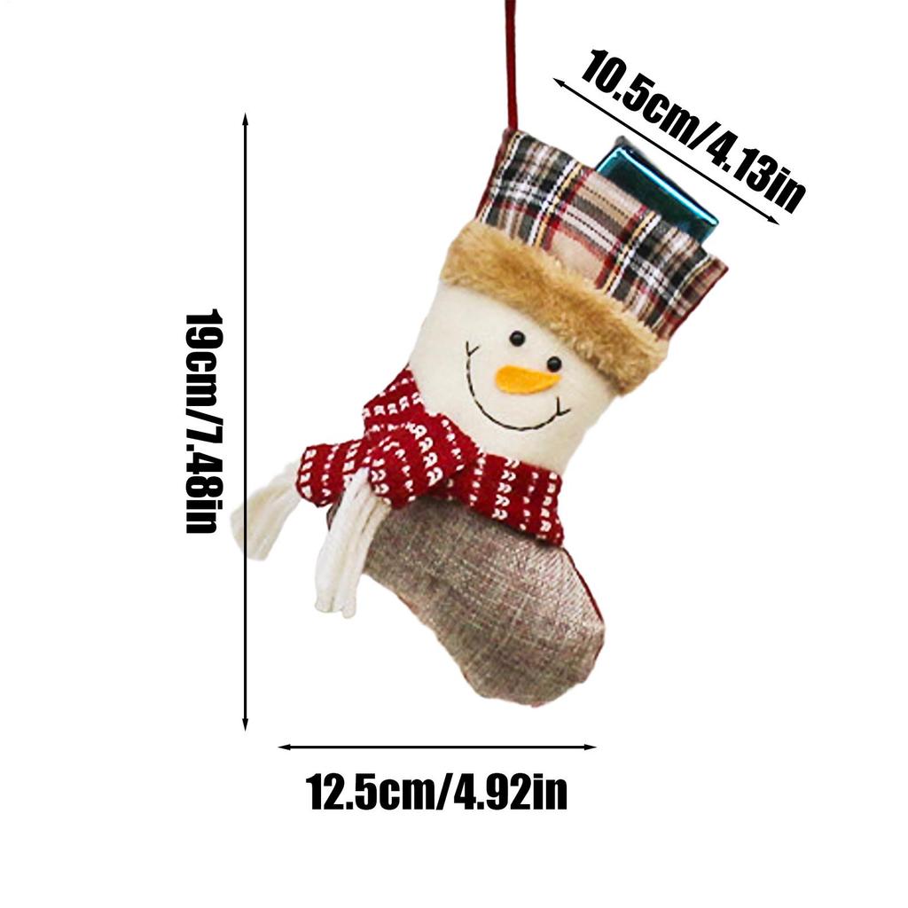 Family Christmas Stockings Cute Stockings Decorations Christmas Sock Bags For Chocolates Prizes Goodie Stuffers Tree Fireplace