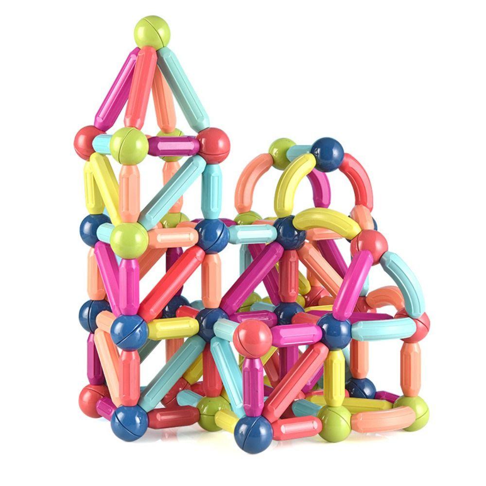 Articulated Magnetic Construction Puzzle Toy Magnetic Sticks Montessori Toy  Desktop Decoration