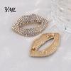 Women Lapel Pins Sexy Rhinestone Lip Brooch for Women, Red Shape Pin Pin, Clothing Accessory Suits Coats Scarves Shawls Bags Daily Wear