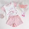 Girls Summer Cartoon Short Sleeve 2 Piece Pajama Set Cute and Stylish
