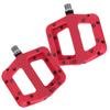 Enlee 2pcs Mountain Bike Pedals NonSlip Nylon Fiber Lightweight Bicycle Platform Flat Pedals