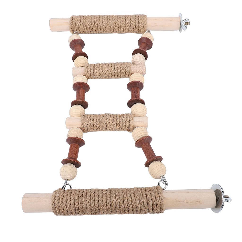 Parrot Bridge Non Slip Beech Wood Cage Accessory Bird Exercise Climbing Ladder Pet Toy