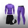 Men's Cross-Border Fitness Compression Set: Tight Base Layer for Sports, Basketball, Football, Running, and Yoga.