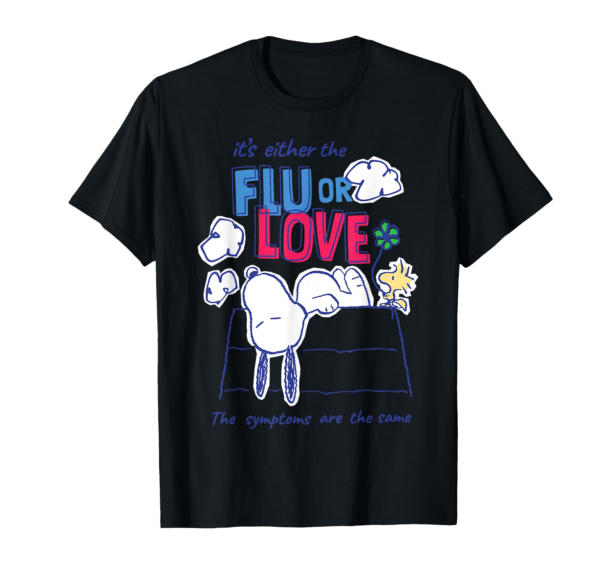 

Футболка Peanuts Lovesick Snoopy Flu or Love чёрный