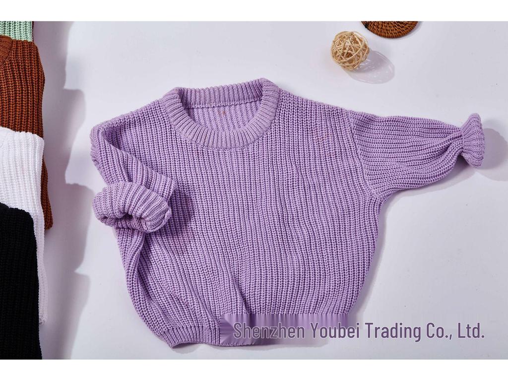 Baby Unisex 100% Cotton Knit Sweater - Soft & Comfortable