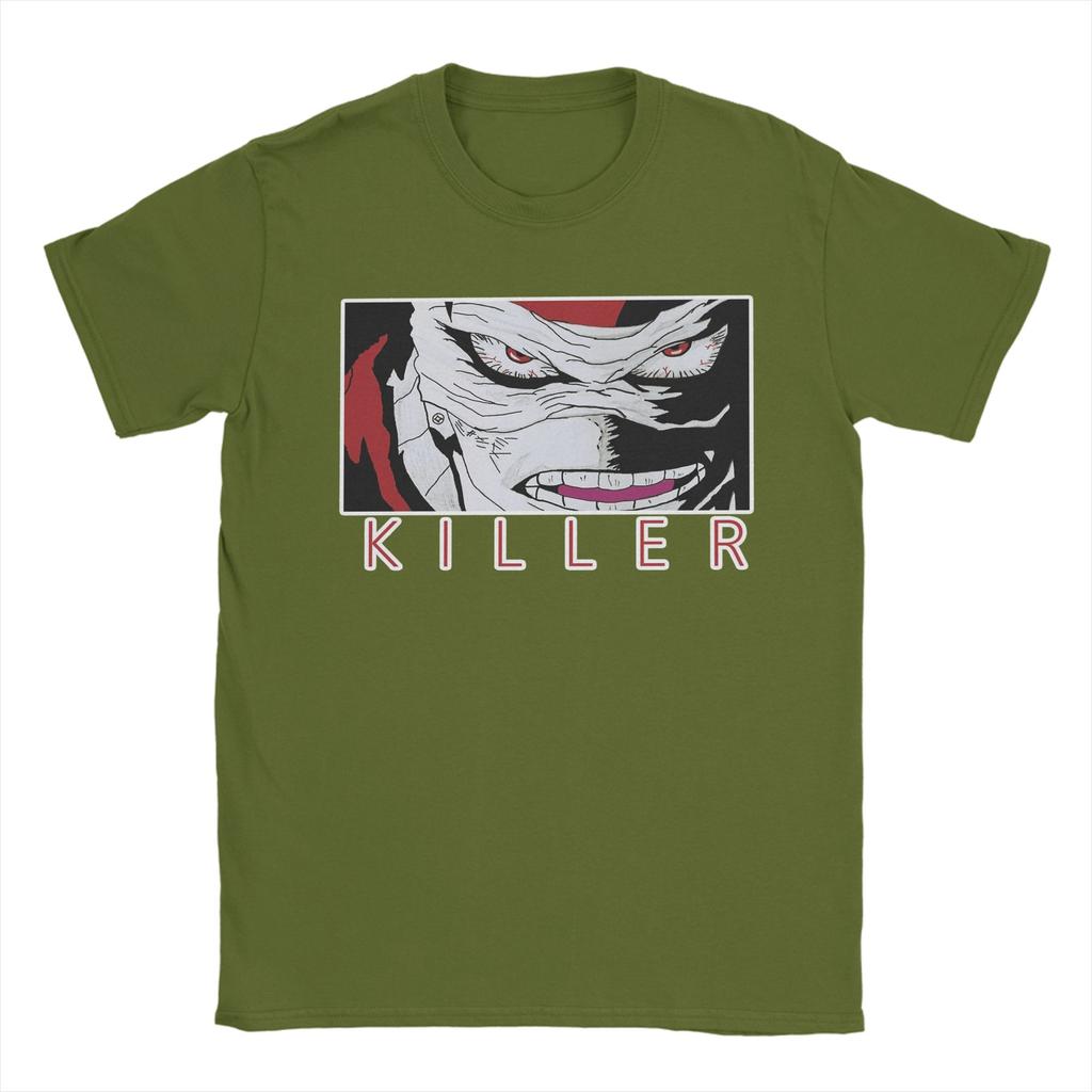 hero killer stain T Shirt for Men Cotton Hipster TShirts Crew Neck  Tees Short Sleeve Tops Plus Size