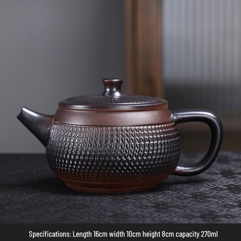 Shangqi Retro Purple Clay Kung Fu Teapot