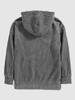Herren Retro Cord Kapuzenpullover - Dickes Langarm mit Tasche
