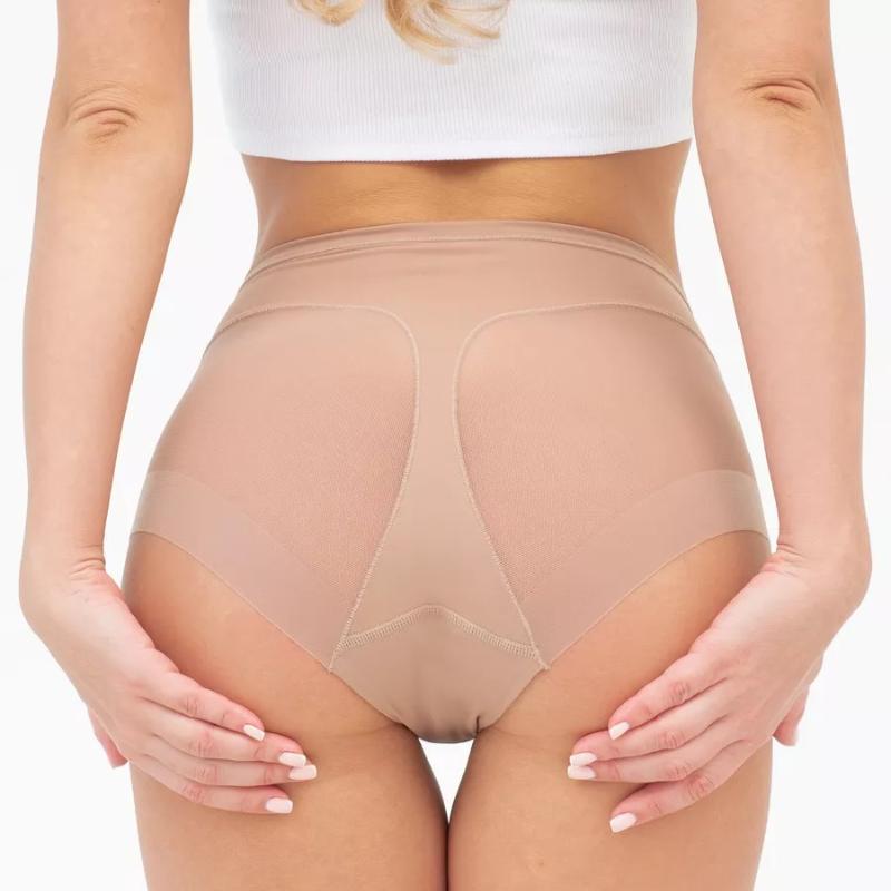 

L-3XL женские бесшовные трусики для увеличения ягодиц, утягивающие бедра, высокоэластичные дышащие трусы, корректирующее белье 2XL бежевый