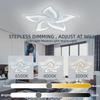 IRALAN Modern Ceiling Pendant Chandelier Decoration Home Lamps for Room Kitchen Home Three-color Dimming LED Ceiling