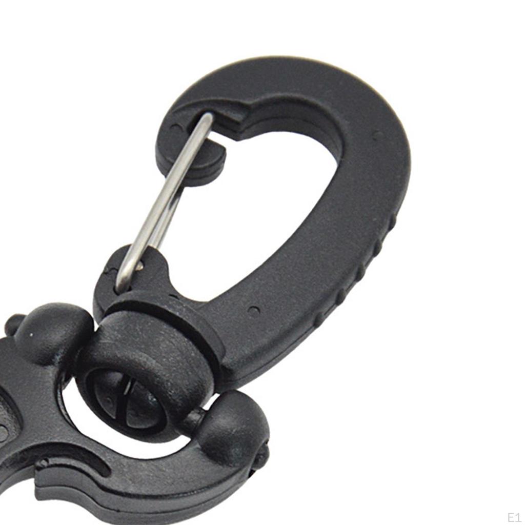 Scuba Clips for Men Women Practical Rotatable Quick Release Double Hose Holder with Clip Regulator