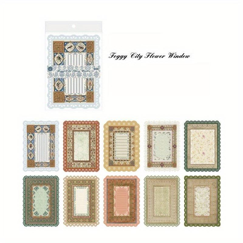 1PC Secret of Everything Series Material Paper Retro Hollow Lace Lace Old Book Pages Handbook Collage Base Paper and Cards