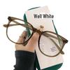 Ultra-Light Cat-Eye Tea-Colored Glasses Frame for Women with Myopia, Ideal for Large Faces and Small Eyes.