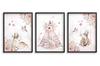 Plakaty dziecięce Zestaw Las Boho Pastelowy róż Obrazy dla dzieci 50x70