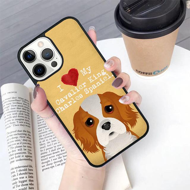 Cavalier King Charles Spaniel Dog phone Case Cover For iPhone 17 Air 16 15 14 Plus For Apple 11 12 13 Pro Max coque coque