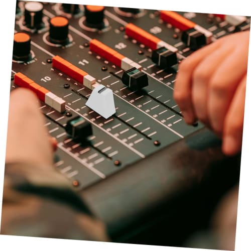 ERINGOGO 10-Piece Push Key Cups, Slider Caps, Fader Caps, Mixer Accessories for Audio Equipment, Convenient Adjustment, Made of Durable Plastic