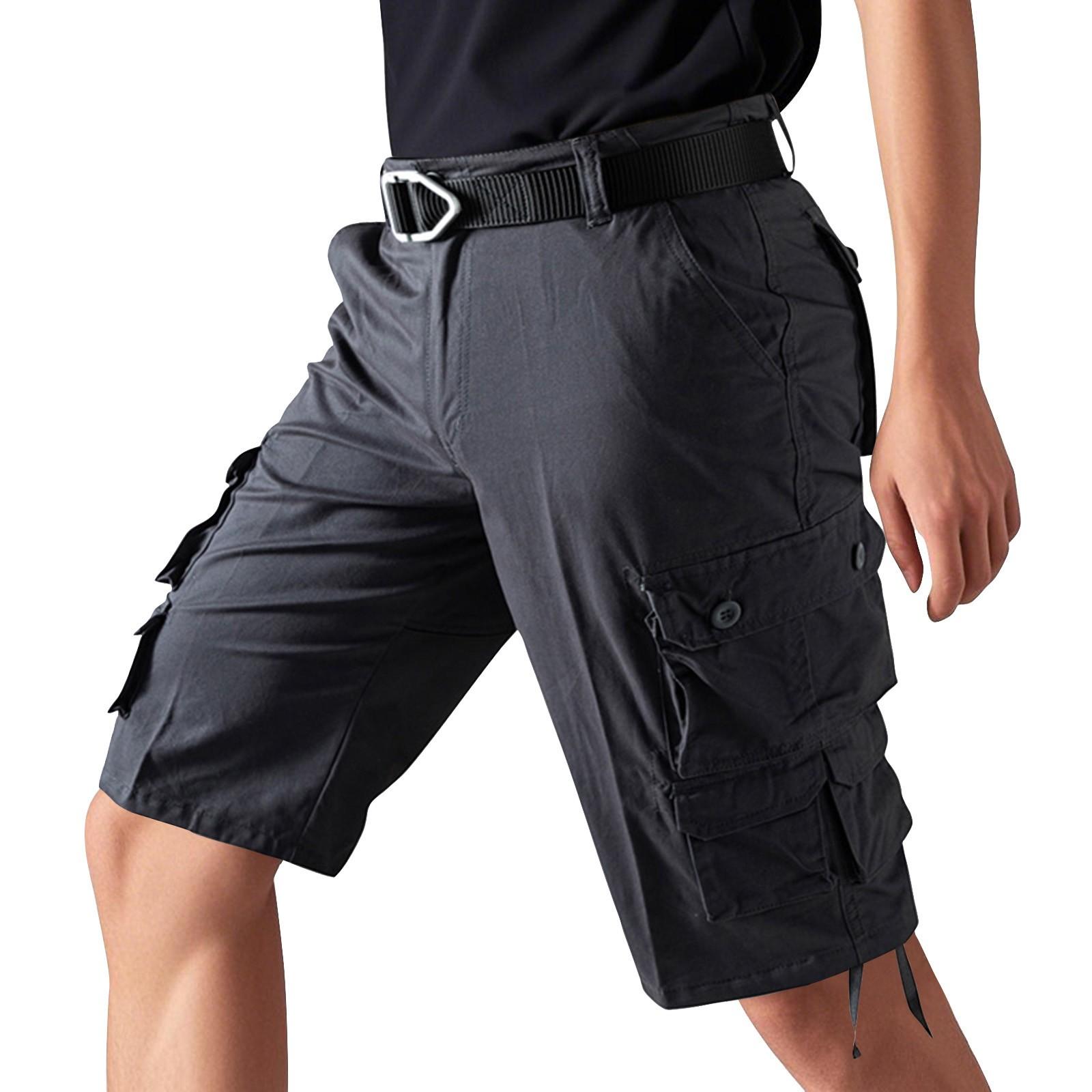 

Men s Outdoor Cargo Shorts with Belt, Lightweight Quick-Dry Fabric, Multi-Pocket Design for Hiking, , and Travel 42
